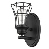 One Light Matte Black Cage Wall Sconce - Homeroots - Flyclothing LLC