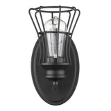 One Light Matte Black Cage Wall Sconce - Homeroots - Flyclothing LLC