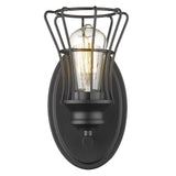 One Light Matte Black Cage Wall Sconce - Homeroots - Flyclothing LLC