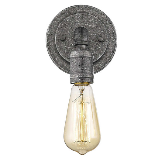 Industrial Textured Gray Wall Light - Homeroots - Flyclothing LLC