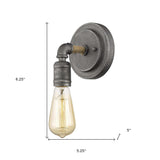 Industrial Textured Gray Wall Light - Homeroots - Flyclothing LLC