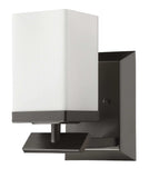 One Light Bronze Frosted Glass Wall Sconce - Homeroots - Flyclothing LLC