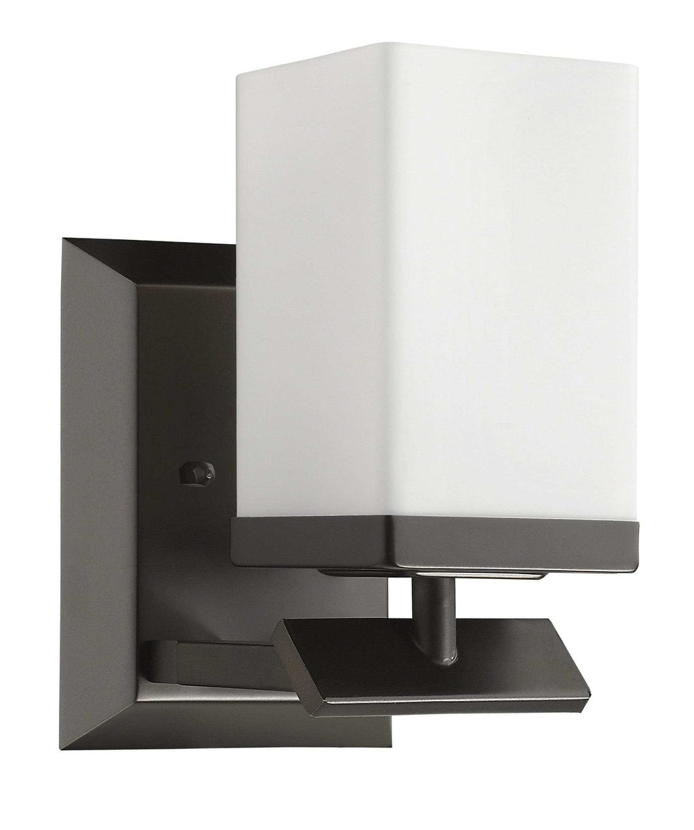 One Light Bronze Frosted Glass Wall Sconce - Homeroots - Flyclothing LLC