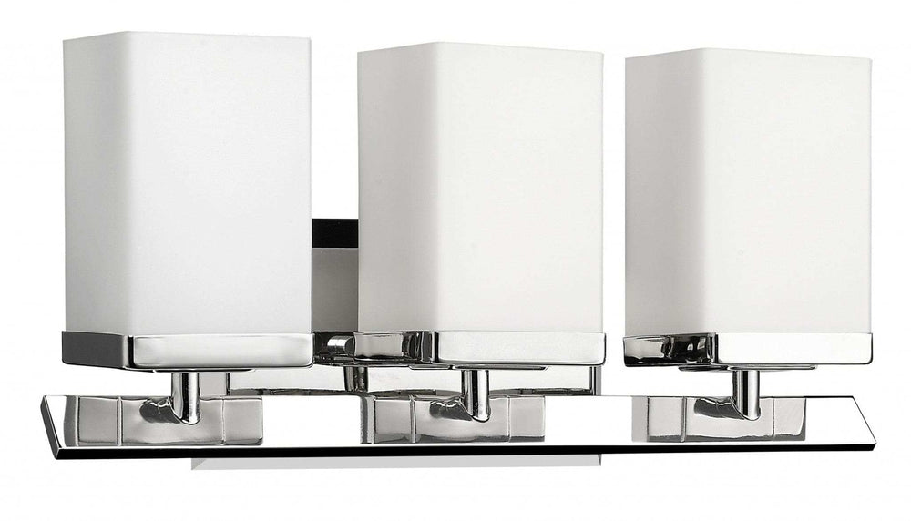 Three Light Silver Frosted Glass Wall Sconce - Homeroots - Flyclothing LLC