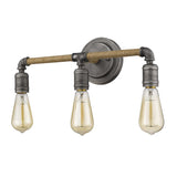 Grayson 3-Light Antique Gray Vanity - Homeroots - Flyclothing LLC