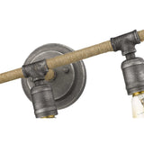 Grayson 3-Light Antique Gray Vanity - Homeroots - Flyclothing LLC