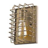 Light Gold Cage Wall Sconce - Homeroots - Flyclothing LLC
