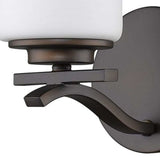 One Light Bronze and Glass Wall Sconce - Homeroots - Flyclothing LLC