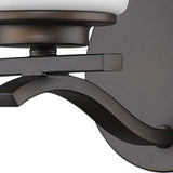 One Light Bronze and Glass Wall Sconce - Homeroots - Flyclothing LLC