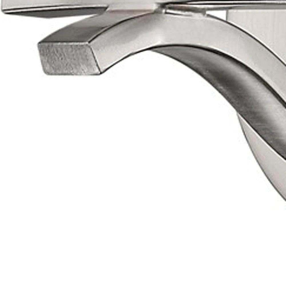 One Light Silver and Glass Wall Sconce - Homeroots - Flyclothing LLC