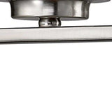 Two Light Silver and Glass Wall Sconce - Homeroots - Flyclothing LLC