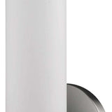 Silver Wall Light with Narrow Frosted Glass Shade - Homeroots - Flyclothing LLC