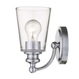One Light Silver Glass Shade Wall Sconce - Homeroots - Flyclothing LLC