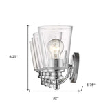 Ceil 4-Light Chrome Vanity - Homeroots - Flyclothing LLC