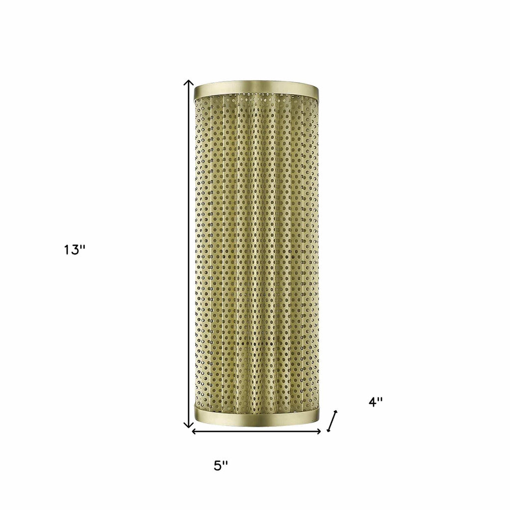 Basetti 1-Light Gold Sconce - Homeroots - Flyclothing LLC