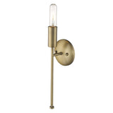 Dull Gold Narrow Bulb Wall Light - Homeroots - Flyclothing LLC