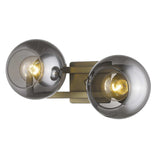Lunette 2-Light Aged Brass Sconce - Homeroots - Flyclothing LLC