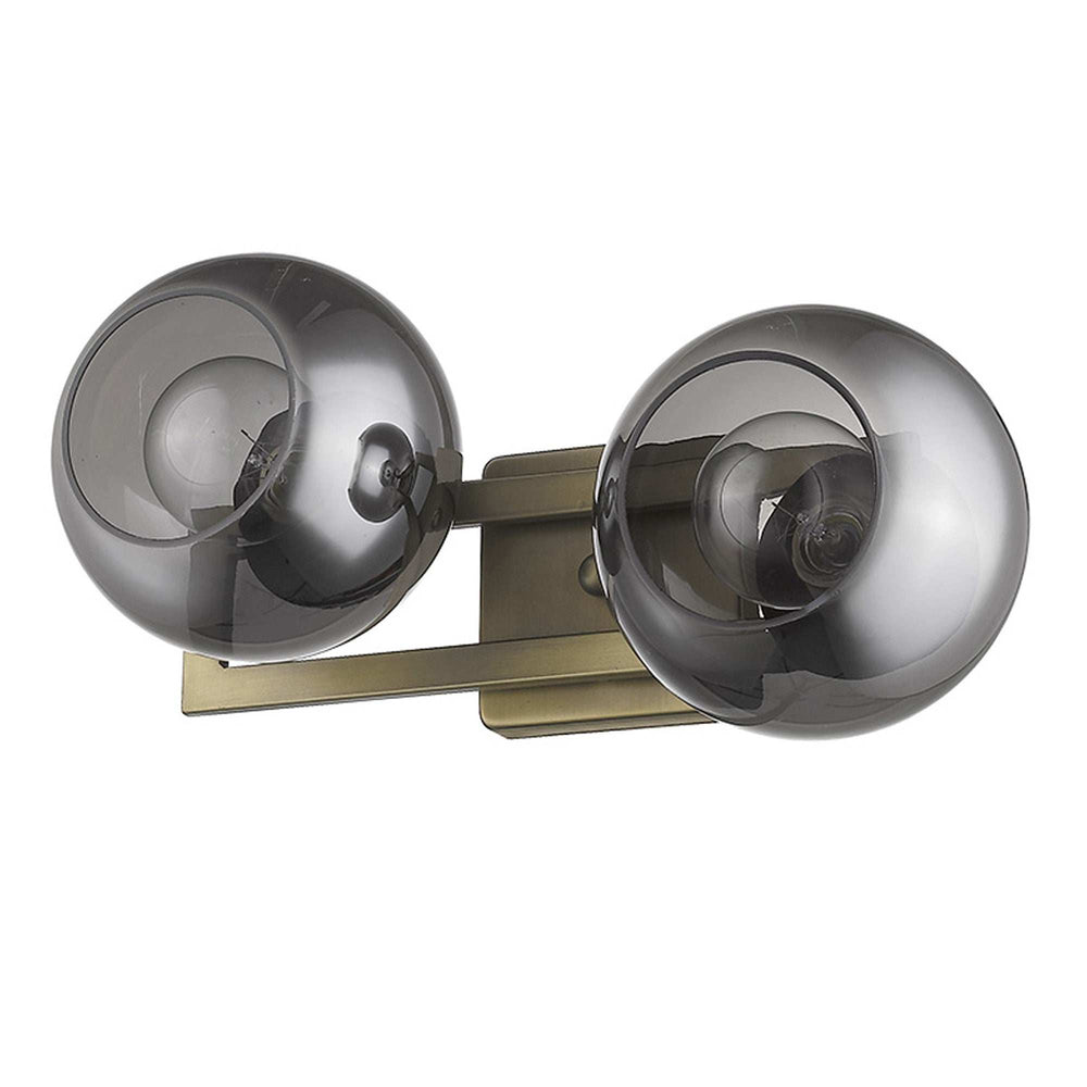 Lunette 2-Light Aged Brass Sconce - Homeroots - Flyclothing LLC