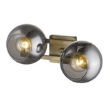 Lunette 2-Light Aged Brass Sconce - Homeroots - Flyclothing LLC