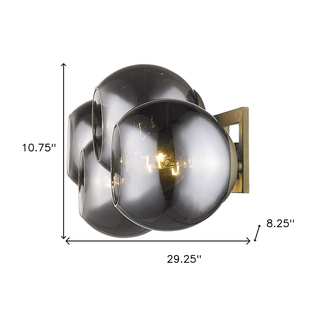 Lunette 4-Light Aged Brass Sconce - Homeroots - Flyclothing LLC