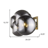 Lunette 4-Light Aged Brass Sconce - Homeroots - Flyclothing LLC