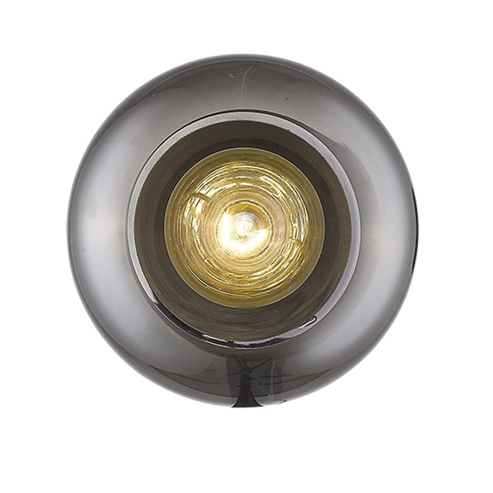 Gold and Smoked Glass Wall Light - Homeroots - Flyclothing LLC