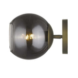 Gold and Smoked Glass Wall Light - Homeroots - Flyclothing LLC