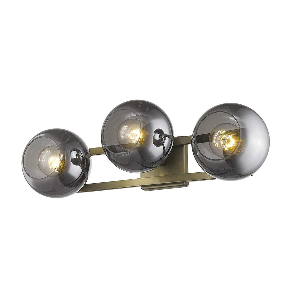Lunette 3-Light Aged Brass Sconce - Homeroots - Flyclothing LLC