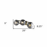 Lunette 3-Light Aged Brass Sconce - Homeroots - Flyclothing LLC