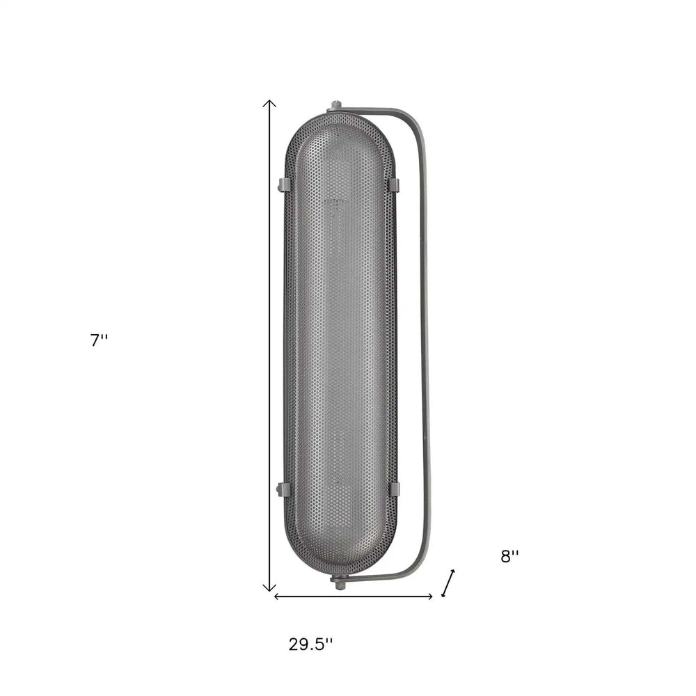 Terra 2-Light Gray Sconce - Homeroots - Flyclothing LLC