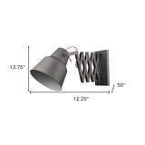 Plexus 1-Light Gray Sconce - Homeroots - Flyclothing LLC