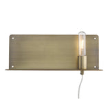 Dull Gold Shelf Wall Light - Homeroots - Flyclothing LLC