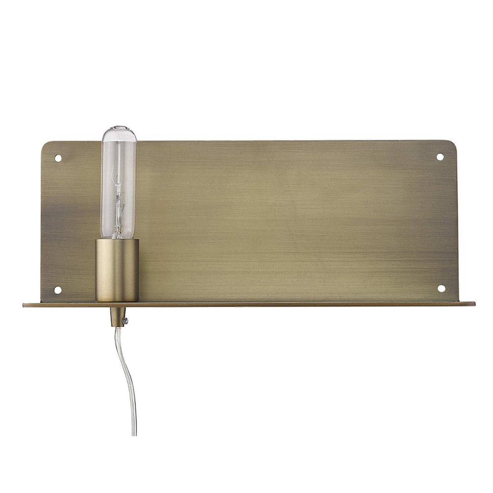 XL Dull Gold Shelf Wall Light - Homeroots - Flyclothing LLC