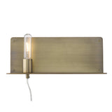 XL Dull Gold Shelf Wall Light - Homeroots - Flyclothing LLC