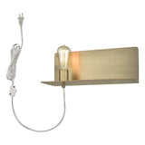 XL Dull Gold Shelf Wall Light - Homeroots - Flyclothing LLC