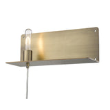 XL Dull Gold Shelf Wall Light - Homeroots - Flyclothing LLC
