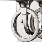 Silver Metal Wall Light with Frosted Glass Shade - Homeroots - Flyclothing LLC