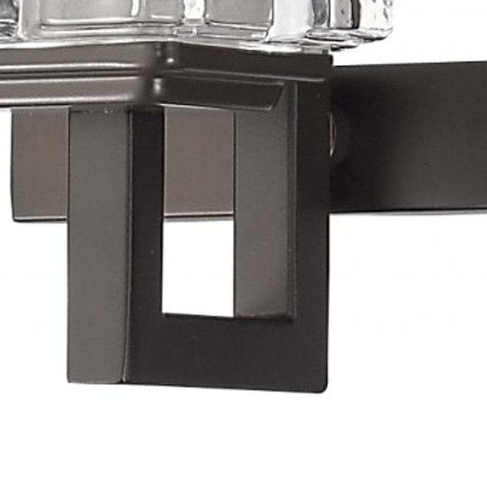 Coralie 3-Light Oil-Rubbed Bronze Sconce With Pressed Crystal Shades - Homeroots - Flyclothing LLC