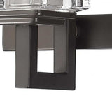 Coralie 3-Light Oil-Rubbed Bronze Sconce With Pressed Crystal Shades - Homeroots - Flyclothing LLC
