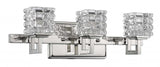 Coralie 3-Light Polished Nickel Sconce With Pressed Crystal Shades - Homeroots - Flyclothing LLC