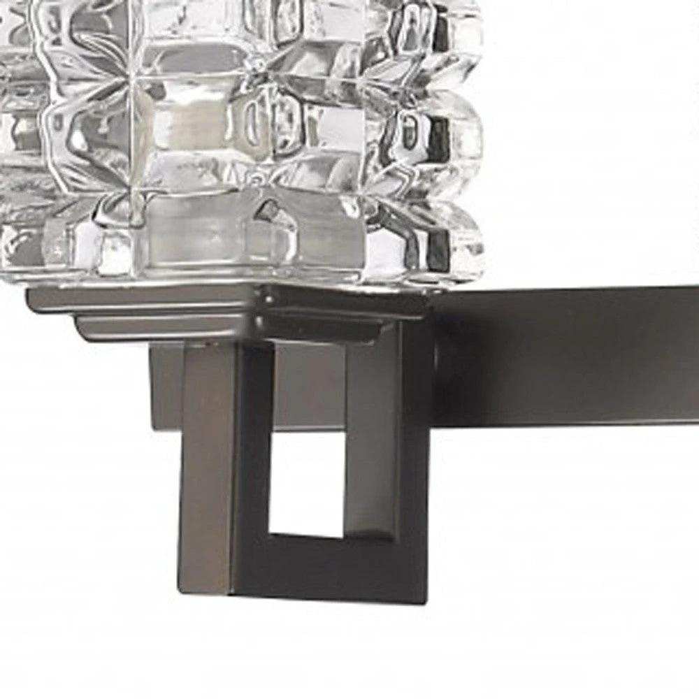 Coralie 5-Light Oil-Rubbed Bronze Sconce With Pressed Crystal Shades - Homeroots - Flyclothing LLC