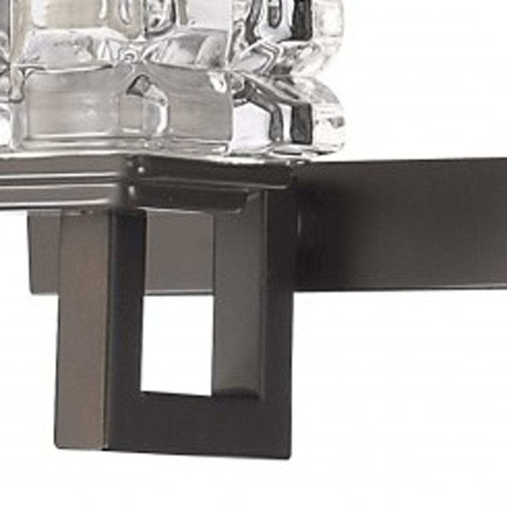Coralie 5-Light Oil-Rubbed Bronze Sconce With Pressed Crystal Shades - Homeroots - Flyclothing LLC