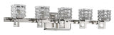 Coralie 5-Light Polished Nickel Sconce With Pressed Crystal Shades - Homeroots - Flyclothing LLC