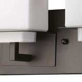 Rampart 3-Light Oil-Rubbed Bronze Vanity Light With Etched Glass Shades - Homeroots - Flyclothing LLC