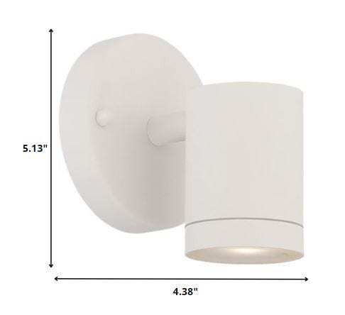 White LED One Light Outdoor Can Shape Wall Sconce - Homeroots - Flyclothing LLC