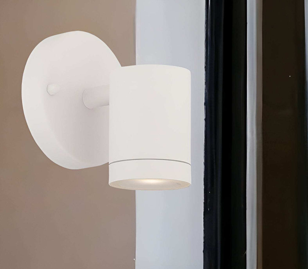 White LED One Light Outdoor Can Shape Wall Sconce - Homeroots - Flyclothing LLC