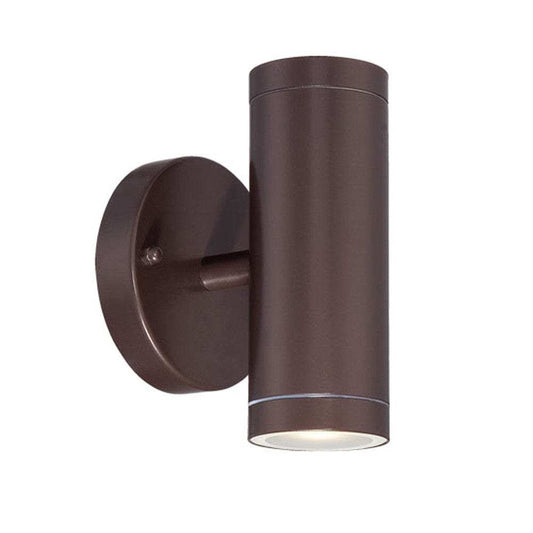 Bronze LED Two Light Can Shape Wall Sconce - Homeroots - Flyclothing LLC