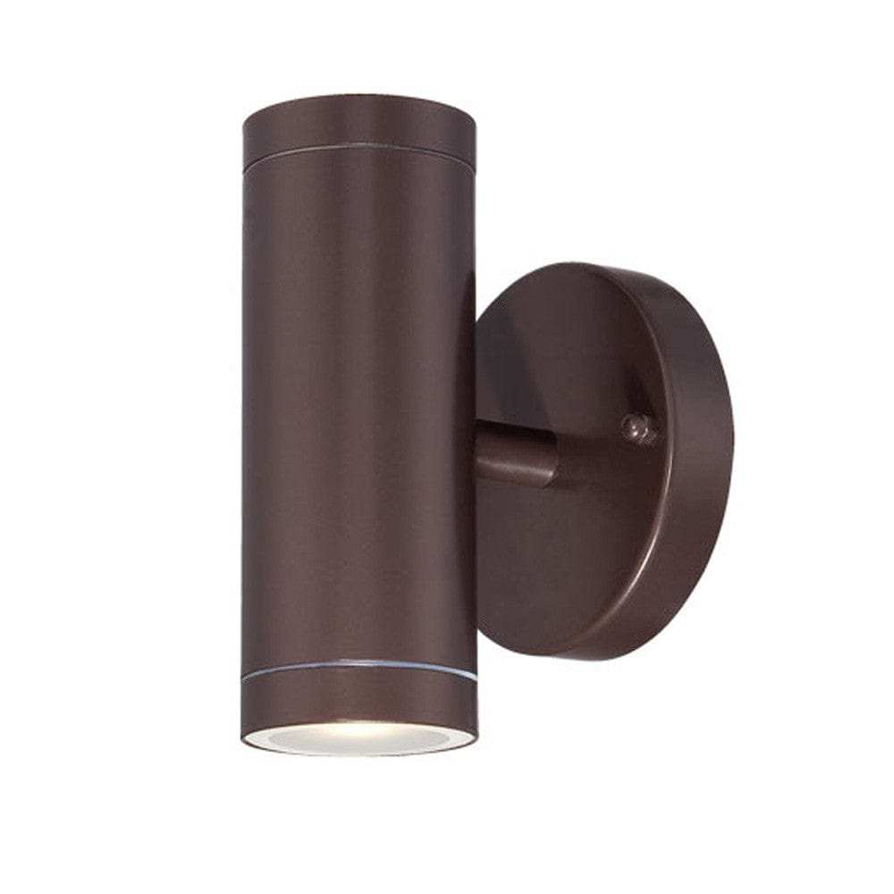 Bronze LED Two Light Can Shape Wall Sconce - Homeroots - Flyclothing LLC