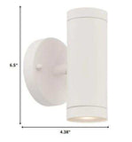 White LED Two Light Can Shape Wall Sconce - Homeroots - Flyclothing LLC