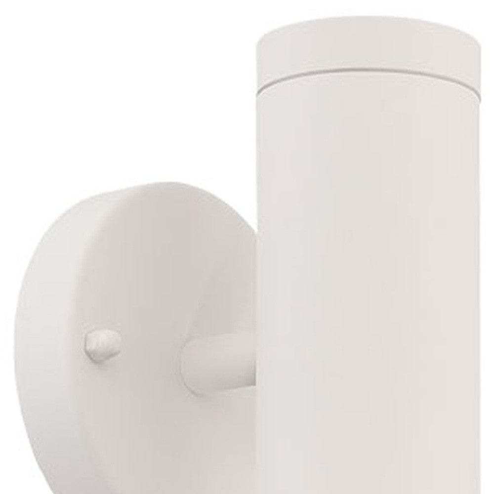 White LED Two Light Can Shape Wall Sconce - Homeroots - Flyclothing LLC